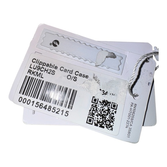 Lululemon Clippable Card Case Rock Melon Silver NWT Wallet - Picture 3 of 3